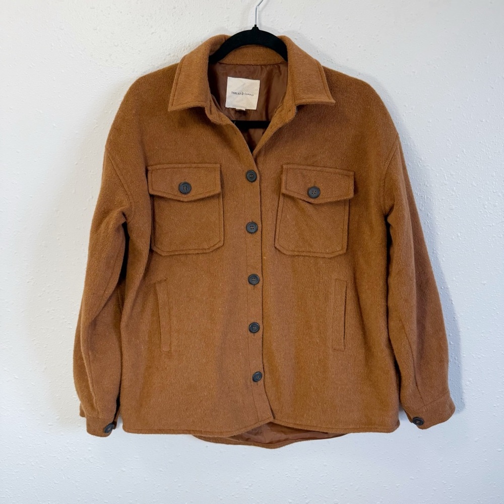 Thread &‎ Supply Brown Utility Jacket